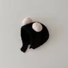Gorro de bebé con diseño de nariz de oso, gorro tejido lindo de invierno para niños y niñas, gorro cálido para bebés y niños pequeños