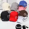 Versión coreana de la nueva gorra de tapa dura CLOUD para mujer, primavera y verano, letras, protector solar, sombrero para cabeza grande