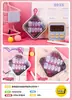 Estuche con juego de pegatinas para uñas para usar, diseños sencillos de dibujos animados con pedrería, varias pegatinas de uñas desmontables