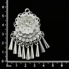 Boneca gato de batata de Guizhou acessórios DIY lembrança coroa de cabelo prateada chapéu étnico Miao chapéu tiara de chifre de vaca borboleta