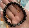 Nova pulseira masculina transfronteiriça europeia e americana de 4 peças de ágata, pulseira de halteres, pulseira de âncora, pulseira de pedra vulcânica, joia feita à mão