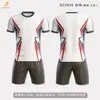 Conjunto de uniforme de fútbol personalizado de fábrica para jóvenes, ropa de entrenamiento de fútbol para campus, conjunto de camiseta de manga corta transpirable y de secado rápido