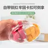Caja Desechable para Fruta Transparente con Tapa Caja de Embalaje de Plástico Caja para Llevar Caja Gruesa con Compartimentos Caja para Fruta Cortada y Ensalada