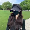 Gorra de Visera Integrada sin Costuras para Protección Solar al Aire Libre Ciclismo Sombrero Solar Anti-UV para Mujeres Transpirable Ligero Sombrero de Sol de Ala Ancha