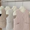 Chalecoacolchado Ligero y Cálido Estilo Coreano Simple y Versátil para Mujer Otoño e Invierno 2025 Chaleco de Color Sólido para Mujer que se Puede Usar Tanto por Dentro como por Fuera