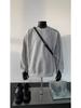 Sudadera Retro Americana de Primavera y Otoño con Doble Cremallera y Mangas Caídas Top Chaqueta de Diseño Retro Americano con Cuello Redondo