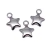 Pingente de Estrela Prata Antiga 15x12mm 1.6g Zakka Pequenos Acessórios de Pingente