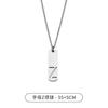 Collar de letra de acero de titanio para hombre, colgante simple y versátil con letras inglesas, diseño de nicho, accesorios de moda, venta al por mayor de accesorios