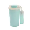 Taza de café de acero inoxidable 316 con lirios del valle, taza portátil para exteriores con asa, taza para beber de doble uso, taza térmica al por mayor