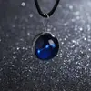 Gema del Tiempo Luminosa Collar 12 Constelaciones para Mujer Estilo Coreano Simple Estudiante Estilo Mori Fresco Cadena Clavícula Colgante de Vidrio