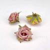 Flor de Rosa Rizada Francesa de 6 cm Decoración de Celebración de Boda DIY Accesorios Decorativos para Pared de Flores Flor para la Cabeza Accesorios para Ramillete