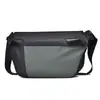 Bolsa de Ombro Única Masculina Workwear Funcional para Viagem ao Ar Livre Bolsa de Peito para Trabalho e Deslocamento Cotidiano Transfronteiriça Casual Filme de Couro Bolsa Transversal Casual