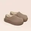 Sandálias Birkenstock de Pelúcia com Solado Grosso Femininas 2026 Chegada de Inverno Sapatos Femininos de Calçar Rápido Cano Baixo Botas de Neve Sapatos Grandes de Algodão Botas de Neve