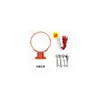 Aro de Basquete de Fibra de Vidro para Adultos Doméstico Externo Estrutura de Basquete Tabela de Vidro Cesta de Vidro Temperado