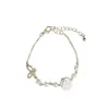 2023 Nuevo Ins Xiaohongshu Diseño de Nicho Pulsera para Mejor Amiga Estilo Chino Colgante de Campana Dorada Pulsera para Mujeres