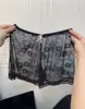 Secretos de Flor de Cerezo~Pantalones de Seguridad de Encaje de Deseo Puro Estilo Francés para Mujer, Leggings Sexys de Cintura Media, Ropa Interior de Tentación de Verano para Mujer