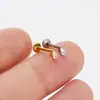 Pendientes de Uña para Labios de Circonita Marquise Personalizados Joyería para Piercing Corporal de Aleación de Titanio Grado de Implante G23 Clavo de Hueso de Oreja Venta al por Mayor