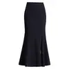 Saia elegante bodycon de cauda de peixe com retalhos de renda da moda para mulheres, nova saia versátil de comprimento médio estilo coreano para primavera e outono de 2026