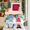 Adornos de Muñecas Navideñas Copo de Nieve Navideño Muñeca Sin Rostro Tejida Muñeco Enano Rudolph Decoraciones