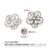 Prontos para envio, broches requintados e únicos cravejados de diamantes, acessórios DIY estilo doce para roupas, bolsas e sapatos, feitos de liga de zinco