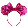 Acessórios de cabelo do Mickey transfronteiriços bordado lantejoulas laço faixa de cabeça de festa faixa de cabeça de parque de diversões férias acessórios de cabelo infantis pronta entrega