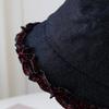 Outono Antecipado 2025 Novo Estilo Coreano Ins Chapéu de Pescador de Jeans com Renda Feminino Proteção Solar Design de Nicho Chapéu Balde Tendência Atacado