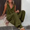 2026 Moda Femenina Europea y Americana Ebay Amazon Con Botones Con Capucha Sin Mangas Pantalones Largos Mono Pantalones Holgados
