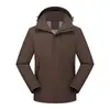 2026 Nueva Chaqueta de Montañismo Impermeable de Grosor Medio con Forro de Polar Integrado para Pareja Ropa de Trabajo Ropa Exterior con Logo Estampado