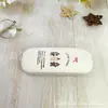 Caixa de óculos impressão de Natal personalizada urso fofo estudante feriado compressão presente amigos podem ser impressos LOGOTIPO
