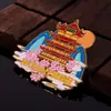 Imanes Metálicos Magnéticos Creativos Personalizados para Refrigerador para Ciudades, Souvenirs Turísticos de Chengdu y Lijiang