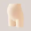 Shorts de Seguridad y Ropa Interior de Maternidad Dos en Uno Anti-Exposición Verano Delgado Sin Costuras Talla Grande Leggings de Soporte Abdominal para Combinar con Vestidos