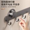 Gancho con ventosa, Estante de almacenamiento para toallas de baño montado en la puerta sin perforaciones, Estante para ropa de baño para el hogar, Montado en la pared para balcón