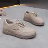 Zapatillas de Moda Trendy de Suela Gruesa para la Primavera 2026 Zapatos Casuales Retro Coreanos Zapatos Clásicos Redondos para Mujer que Aumentan la Altura