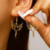 Juego de Joyería de Fénix Hueco Estilo Europeo y Americano, Collar y Pendientes de Pájaro con Diseño Único, Accesorios Minimalistas Elegantes al por Mayor