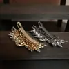Acessórios de Cabeça para Novo Banquete de Casamento Transfronteiriço, Acessórios de Cabelo com Pérolas e Strass, Presilha de Mola de Cristal, Pente de Liga de Metal de Alta Qualidade, Acessórios para Noivas