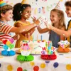 Nuevos suministros coloridos para fiestas de cumpleaños, decoraciones de mesa con tema de cumpleaños, expositores de panal, decoraciones de cumpleaños, expositores de panal