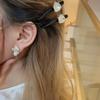 Aretes de Cristal Cuadrado de Moda de Alta Gama para Combinar con Todo Aretes Colgantes Geométricos Redondos Simples Aretes Flash Distintivos