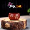 Atacado de xícaras Yixing roupão vermelho tigela de chá areia roxa xícara de chá pintada à mão Flor de ameixa xícara pequena xícara pessoal xícara única