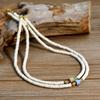Collar de Cuentas Turquesas de Venta Caliente Europeo y Americano Joyería para Mujeres, Versátil Gargantilla de Vidrio Colorida, Comercio Exterior Transfronterizo al Por Mayor