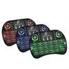 Teclado portátil sem fio I8 Mini Flying Squirrel, com carregamento I8, retroiluminação em três cores e tela sensível ao toque. Disponível em estoque.