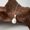 Collar Original Arvaleff de Plata de Ley S925 con Perla en Forma de Arroz Cadena para Clavícula Moda Transfronteriza Simple Chapado en Oro Blanco