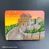 Ímã de Geladeira Resina Grande Muralha de Pequim Cultural e Criativo Retangular Criativo Tridimensional Souvenir de Viagem Adesivo Magnético Artesanato