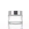 Botella de Vidrio Transparente para Crema 30ml Crema Facial Crema para Ojos Muestra de Cosméticos Botella de Viaje Recargable Botella Vacía Venta al por Mayor Transfronteriza