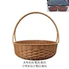 Companhia de Flores Sombra Cesta Pequena de Flores Buquê de Flores Frescas Materiais de Embalagem para Arranjo Floral Tecida à Mão Estilo Pastoral Simples Loja de Flores para Presente