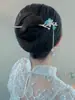 Acessórios de Cabelo Hanfu Estilo Antigo, Grampos de Cabelo Versáteis de Liga Metálica com Franjas Retrô, Enfeites para Coques, Grampos de Cabelo Estilo Chinês Novo para Atacado
