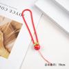 Año nuevo FELIZ AÑO DEL DRAGÓN Serie roja cordón para teléfono móvil anti-pérdida correa de muñeca de silicona cadena colgante para unidad USB