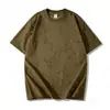 Camiseta de Manga Curta para Homem, de Alta Qualidade, com Absorção de Umidade, Tecido Jacquard Pesado de 230g, Gola Redonda de Verão, Modelagem Solta, Customização em Pequenos Lotes