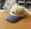 Gorra de béisbol con diseño de contraste de color de nicho, gorra de béisbol suave, gorra deportiva retro para exteriores de estilo coreano