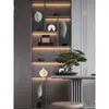 Nuevos Adornos Chinos de Lujo Ligero de Gama Alta Muebles Blandos para el Hogar Sala de Estar Oficina Sala de Té Vitrina Estantería Artículos Decorativos