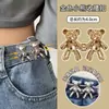 Broche de Perla Antirreflejos Sentido Avanzado Nicho Hebilla de Cintura para Pantalones de Mujer Artefacto para la Cintura Pin de Accesorios Fijos para Ropa